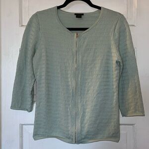 Ann Taylor Factory Zippered Cardigan GUC